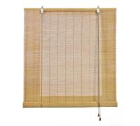 Store Enroulable en Bambou Naturel Premium au Style Rustique, Protection Solaire et Assombrissement, Résistant à l’Eau, Store en Bambou pour Portes et Fenêtres, STORESBASIC Couleur Naturelle 150x250