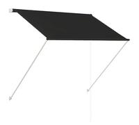 Store enrouleur 100 x 150 cm anthracite - Cadre en acier et 100 % polyester avec revêtement PA - Protection solaire parfaite pour balcon et terrasse - Résistant aux intempéries et durable