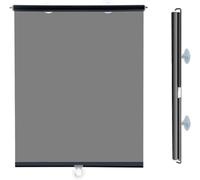 Store Enrouleur à Sens Unique avec Effet Miroir - Store de fenêtre d'intérieur avec ventouses - sans Perforation - Portable - Enroulable, pour Portes et fenêtres, Blocage de la lumière