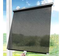 Store Enrouleur à Ventouse 40x200cxm Store occultant sans perçage,Rideau Solaire Thermique Isolant Anti-UV Rideau Occultant temporaire Balcon Store À Rouleau pour vitre Bureau Maison