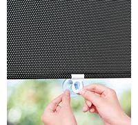 Store Enrouleur À Ventouse Pour Fenêtres,Store Enrouleur Occultant Crème Solaire,Store À Rouleau Pare-soleil,Stores Temporaires Portables,Rideaux D'intimité,Sans Perçage,Black-40×60cm(15.7*23.6in)