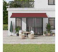 Store enrouleur automatique pour pelouse et jardin - Pour fenêtre et porte - Bordeaux - 500 x 300 cm