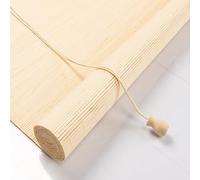 Store Enrouleur Bambou 68 x 265 cm Respirant Écran Solaire, Personnalisable Stores Romains avec Ascenseur pour Fenêtres et Portes, A