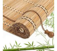 Store Enrouleur Bambou 90 100 110 120 130 140 150 160 170cm Store Bambou Exterieur Pour Pergola Store Venitien Bambou Store Enrouleur Occultant Brise-Soleil Pour Jardin Cuisine(B130xH150cm)