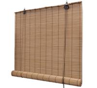 Store enrouleur bambou brun 80 x 160 cm