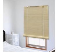 Store Enrouleur Bambou Brun Fenêtre Store Occultant Tamisant Rideau vidaXL