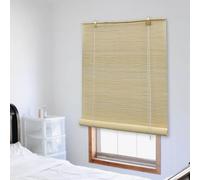 Store Enrouleur Bambou Brun Fenêtre Store Occultant Tamisant Rideau vidaXL