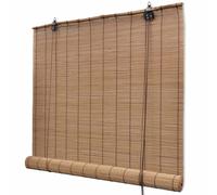 Store Enrouleur Bambou Brun Fenêtre Store Occultant Tamisant Rideau vidaXL