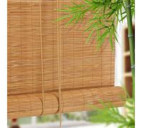 Store Enrouleur Bambou Exterieur 50cm 60cm 80cm 90cm 100cm 120cm 140cm,Store À Rouleau Filtrage De La Lumière,Rideaux D'intimité,Store en Bambou Interieur,Pare-soleil,Volets,W×H-55×110cm/21.7×43.3in