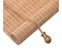 Store Enrouleur Bambou Interieur Exterieur 60 80 90 100 110 120 140 150 160cm Store Venitien Bambou Store Occultant Fenetre Respirant Avec Levage Pour Pergola Terrasse Jardins(Natural A)