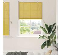 Store enrouleur bambou jaune 100 x 160 cm - Tamisant, tirage latéral, protection UV - VidaXL