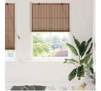 Store enrouleur bambou marron 120 x 220 cm - tamisant, protection UV, système à cordon - VidaXL