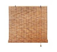 Store Enrouleur Bambou Marron Rideau Bambou Extérieur Interieur Store Bambou Extérieur 120x160 150x180 160x200cm Rideau De Roseau Rétro Store Vénitien Anti-UV Store En Bambou Pour Jardin Pergola(W60cm