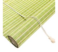 Store Enrouleur Bambou Naturel Largeur x Hauteur 130x240cm Vert Stores Bambous pour intérieur et extérieur,60% Protection Solaire Bois Rideaux Tirage Latéral,pour Fenêtre et Porte
