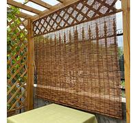 Store Enrouleur Bambou Naturels,Rideaux en Roseau De Ménage, Tissés À La Main,pour Fenêtres, Porches, Pavillons, Filtrage De La Lumière, Isolation Thermique, Stores Respirants,100x180cm/39.5x71in
