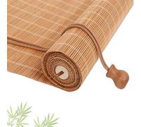 Store Enrouleur Bambou,store Enrouleur Occultant,Pare Soleil Fenetre Maison,Store Occultant Fenetre Tissé À La Main Facile, Décoration Rétro, Respirant, Pour Jardin Fenêtres Portes Balcon Porche.(D)