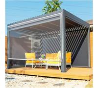 Store Enrouleur Clairs Pergola, Stores À Rouleaux Imperméable Extérieur, Store Enrouleur Jardin Porte, Rideau De Pluie De Partition, Stores À Rouleaux Pvc Transparent, 0,5mm,W×H-65x100cm/25.6*39.4in