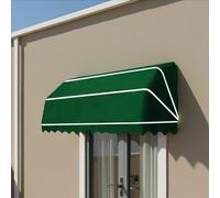 Store enrouleur courbé avec protection UV pour portes et fenêtres, idéal pour les cafés, restaurants et magasinsGreenA 150 x 60 x 60 cm, résistant aux intempéries et design élégant