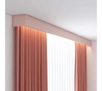 Store enrouleur de fenêtre avec rails métalliques et boîte décorative, montage mural ou plafond pour décoration d'intérieur élégante dans n'importe quelle pièce