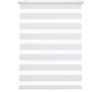 Store enrouleur double sans fil Duo Store enrouleur Klemmfix pour fenêtres sans percer & à percer Store plissé 100x150cm Blanc