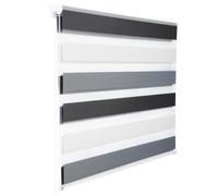 WOLTU Store Enrouleur Jour Nuit sans Perçage, 85x150 cm | Double Tissu Tamisant, Contrôler la Lumière et Préserver L’intimité, pour Fenêtre et Porte, Largeur du Tissu 82 cm