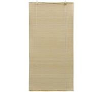 Store enrouleur en bambou naturel 120 x 220 cm - Film de fenêtre écologique en bambou pour brise-vue naturel - Durable et respectueux de l'environnement