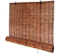 Store enrouleur en bambou naturel fait à la main - Stores d'extérieur en bambou avec ascenseur filtrant la lumière et protection UV - Tailles : 100 x 200 - 120 x 160 - 150 x 200 - 160 x 230 cm (140 x