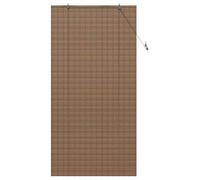 Store enrouleur en bambou - vidaXL - 100x220 cm - Marron - Protection UV - Système à cordon - Installation facile