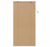 vidaXL Store enrouleur Bambou 110 x 220 cm – Résistant aux UV, Filtrage de la lumière – Marron