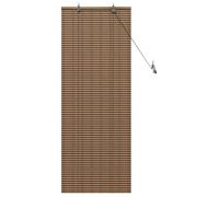 vidaXL Store Enrouleur avec des Rideaux Marron 60 x 160 cm Bambou, Stores de Salon, Rideaux roulants Modernes, Ombres en Bambou écolo, Filtre de lumière, Protection UV