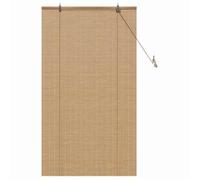 Store enrouleur en bambou - vidaXL - 90x160 cm - Marron - Protection UV - Filtrage de la lumière - Cordon de tirage