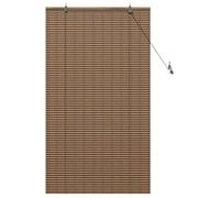 vidaXL Store enrouleur bambou 90x160 cm Marron Protection UV Système à cordon, Installation facile