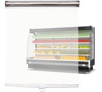 Store enrouleur en plastique transparent pour vitrine de légumes de supermarché, réfrigérateurs verticaux réfrigérés commerciaux, store de séparation avec poignée, 90 x 150 cm (l x H)