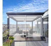 Store Enrouleur en PVC Étanche Transparent,Rideau Coupe-Vent en Plastique Anti-poussière à Isolation Thermique Anti-Pluie pour Extérieur Jardin Balcon,W150xH160cm