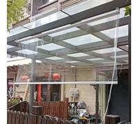 Store enrouleur en PVC transparent, imperméable et durable, parfait pour protection de tonnelle, terrasse et pergola
