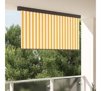Store enrouleur extérieur pour balcon et terrasse, tissu résistant aux UV avec système de corde, protection solaire et confidentialité, finition en poudre antirouille,