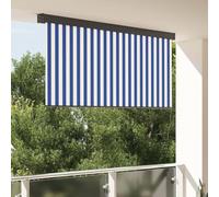 Store enrouleur extérieur pour balcon, jardin, terrasse, tissu résistant aux UV et système avec corde, design rectangulaire moderne en tissu et acier avec finition anticorrosion,