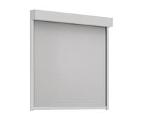 Store enrouleur extérieur, rectangulaire 90°, gris agate, 600 x 600 mm, Toile gris clair, Sans commande, configurer sur mesure