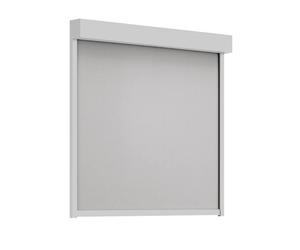 Store enrouleur extérieur, rectangulaire 90°, gris agate, 600 x 600 mm, Toile gris clair, Sans commande, configurer sur mesure