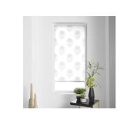 Douceur d'Intérieur, Store Enrouleur à Imprimés Japonais (60 x 90 cm) Kaya Blanc, Polyester