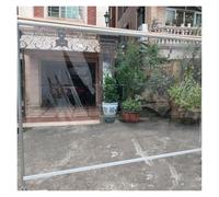 Store Enrouleur Imperméable en PVC Transparent Coupe-Vent Extérieur pour Pergola, Terrasse, Balcon Anti-Poussière avec Poignée sans Corde, Robuste et Personnalisable(W40xH100cm)