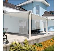 Store enrouleur imperméable en PVC transparent pour extérieur, jardin, balcon, terrasse, porte de séparation, store enrouleur en plastique avec fixations et mécanisme de traction latérale