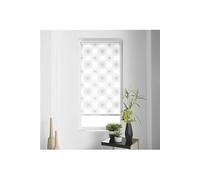 Douceur d'Intérieur, Store Enrouleur à Imprimés Japonais (90 x 180 cm) Ozone Blanc, Polyester