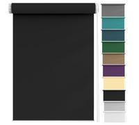 Store Enrouleur Jour Nuit Klemmfix sans perçage 40 x 140 cm Facile à Installer, Portes Store Chambre avec Chaînette pour Salon, Cuisine, Noir