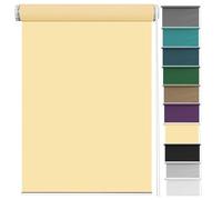 Store Enrouleur Jour Nuit Klemmfix sans perçage 45 x 60 cm Protection Solaire et visuelle, Store à Lumière du Jour avec chaîne réglable pour Salon, Cuisine, Beige