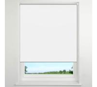 Store Enrouleur Jour Nuit sans Perçage 100 x 100 cm Isolant Thermique Blackout Blind Rideau Occultant Facile à Montage Accessoires Inclus pour Chambre Fenêtre ou Porte, Blanc