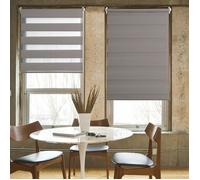 Store Enrouleur Jour/Nuit ""Teintes de Gris"" - Taupe - 42 x 190 cm