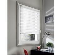 Store Enrouleur - MADECOSTORE - Jour Nuit - Blanc - L55 x H190cm - Fixation sans perçage