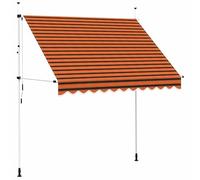 Store enrouleur manuel 250 cm - 100 % polyester avec revêtement PU et acier - Protection solaire parfaite pour terrasse et jardin - Durable et résistant aux intempéries