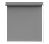 Store Enrouleur occultant 120 x 120 cm Double Tissu, Translucide, Store occultant Portable, Stores intérieurs Store Duo Occultant, pour fenêtre ou Porte, Gris Clair